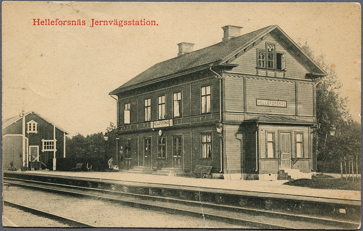 Hälleforsnäs station. Järnvägsmuseet / DigitaltMuseum