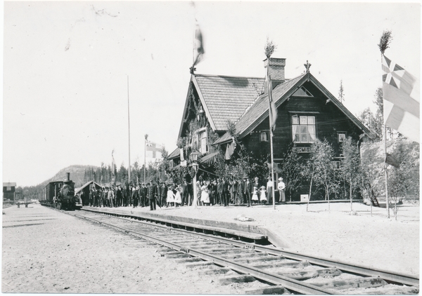 Niemisel Station år 1903 I Samband Med Riksgränsbanans Invigning ...